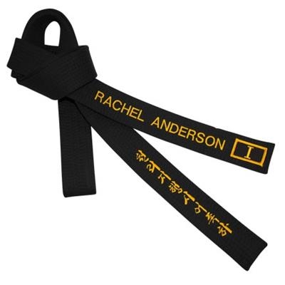 Custom Black Belts