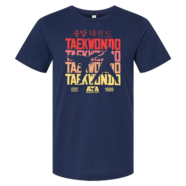 Taekwondo Tricolor Navy T-Shirt