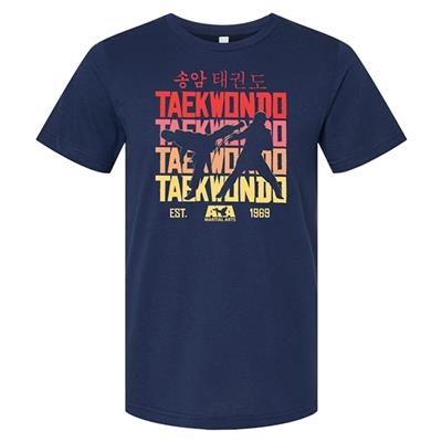 Taekwondo Tricolor Navy T-Shirt